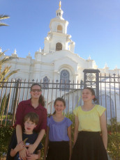 Just Arrived at the Temple Grounds