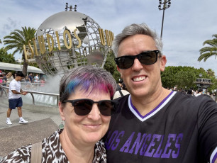 At the Universal Studios Entrance